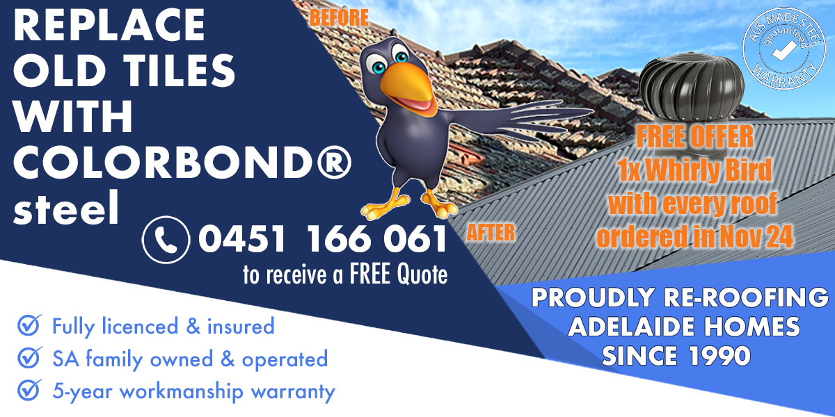 COLORBOND steel roofing